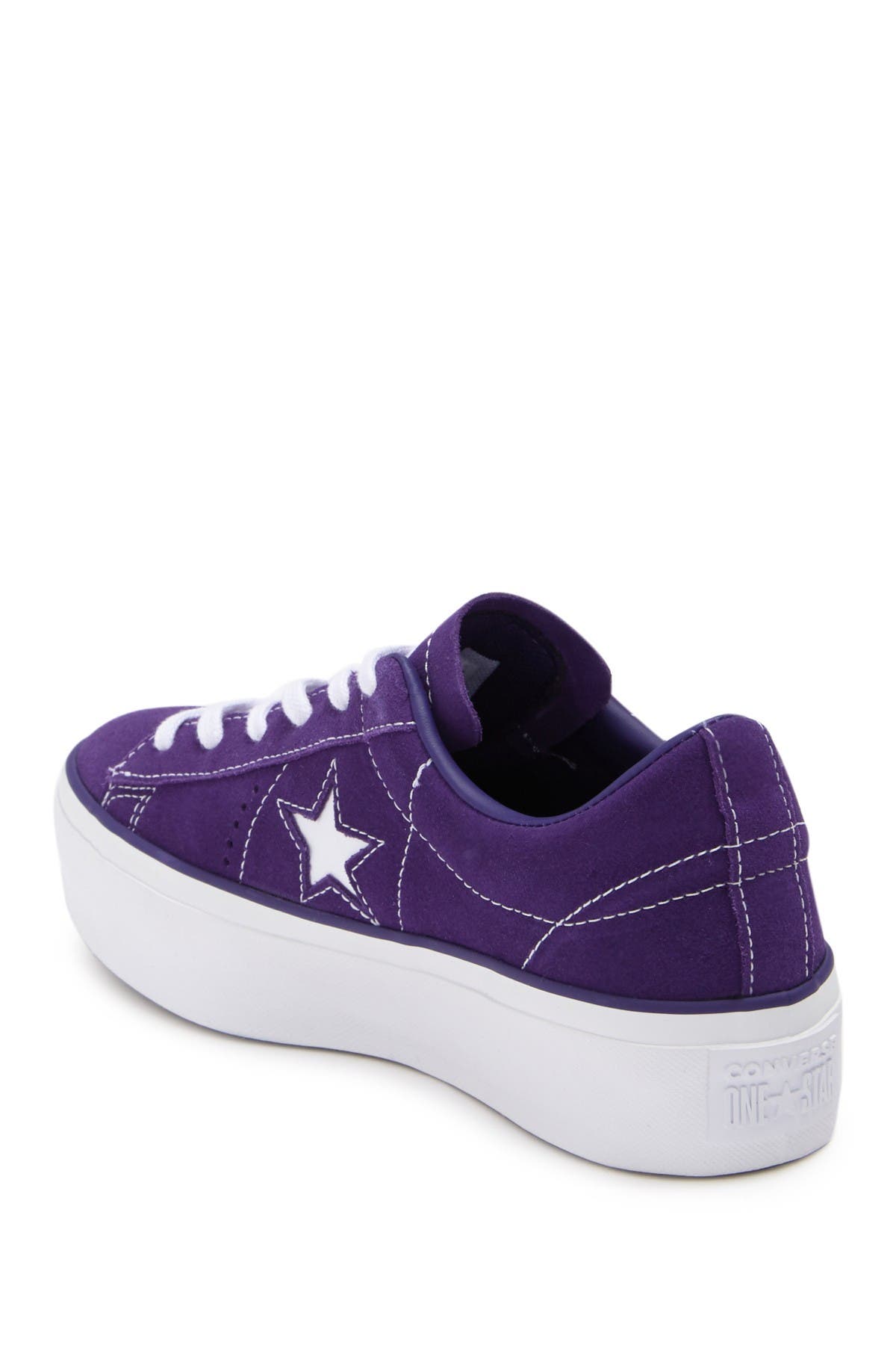 one star platform suede