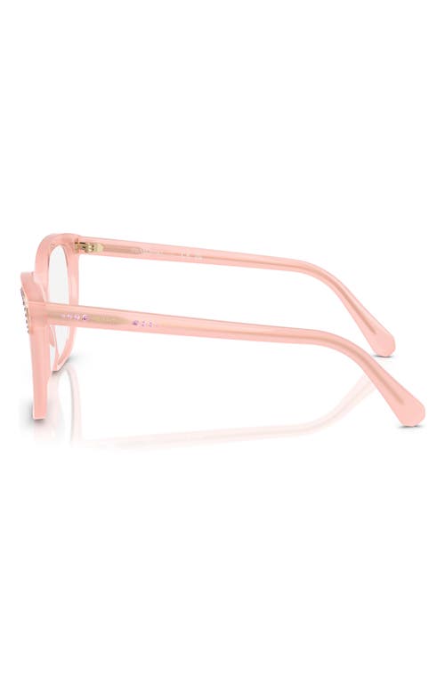 Swarovski 52mm Butterfly Optical Glasses In Milky Pink
