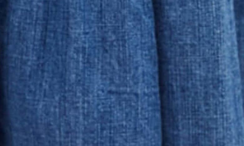 Free People Full Swing Chambray Midi Skirt In Cool Blue