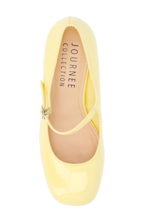 Shop Journee Collection Okenna Mary Jane Pump In Yellow