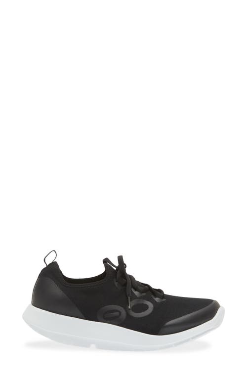 Shop Oofos Oomg Sport Sneaker In Black/white