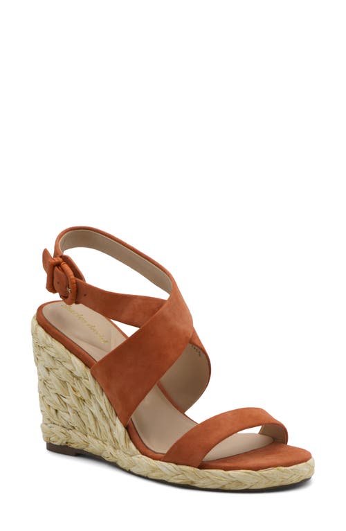 Charles David Women's Russell Ankle Strap Espadrille Wedge Sandals In Papaya