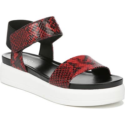 Franco Sarto Kana Platform Sandal- Red