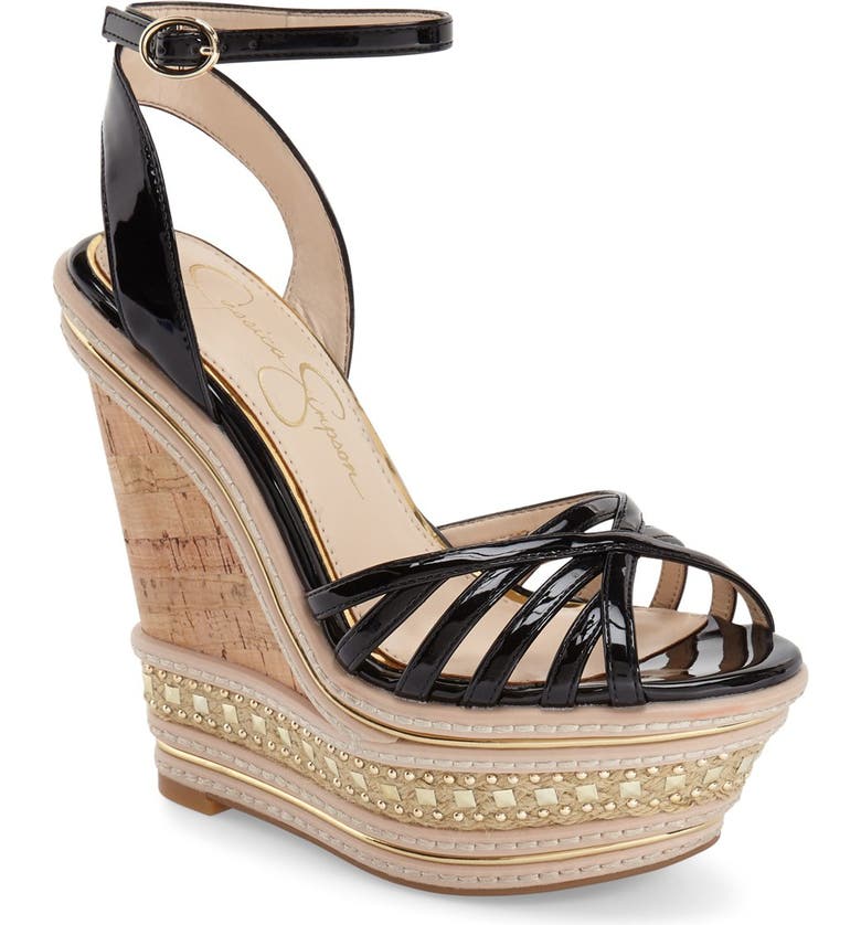 Jessica Simpson 'Aimms' Studded Platform Wedge Sandal (Women) | Nordstrom