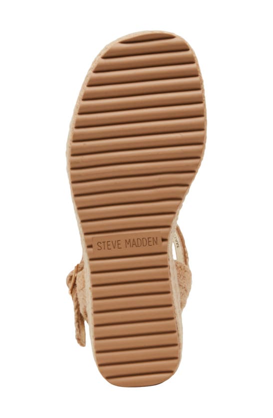 Shop Steve Madden Kids' Jcleo Ankle Strap Espadrille Platform Wedge Sandal In Natural