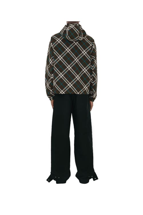 Burberry Anorak Check-pattern Zipped Hooded Jacket In Snug