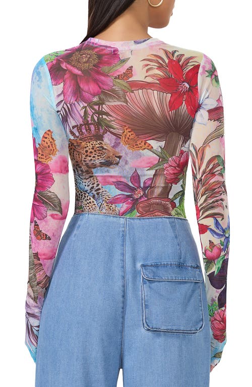 AFRM AFRM KAYLEE PRINT MESH TOP 