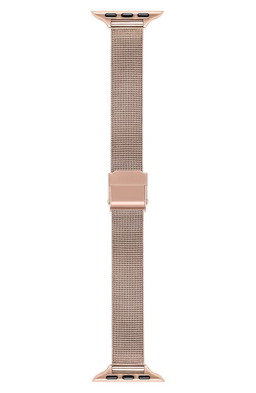 Blake Stainless Steel Apple Watch Watchband in Rose Gold