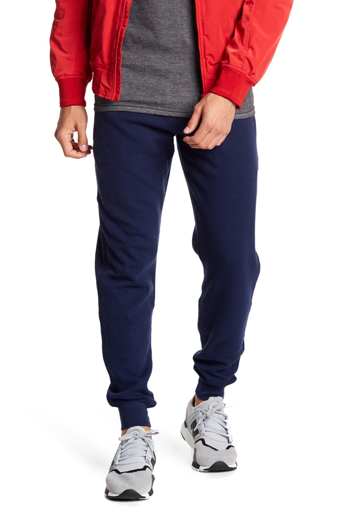 polo waffle knit joggers