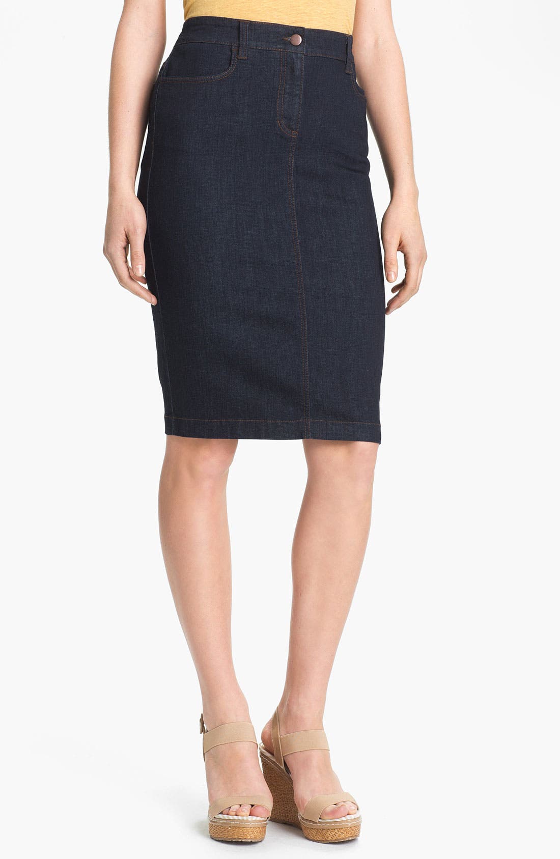 eileen fisher denim skirt