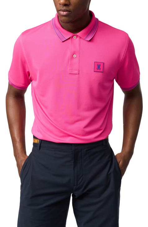 Psycho Bunny Polo in Pink for Men