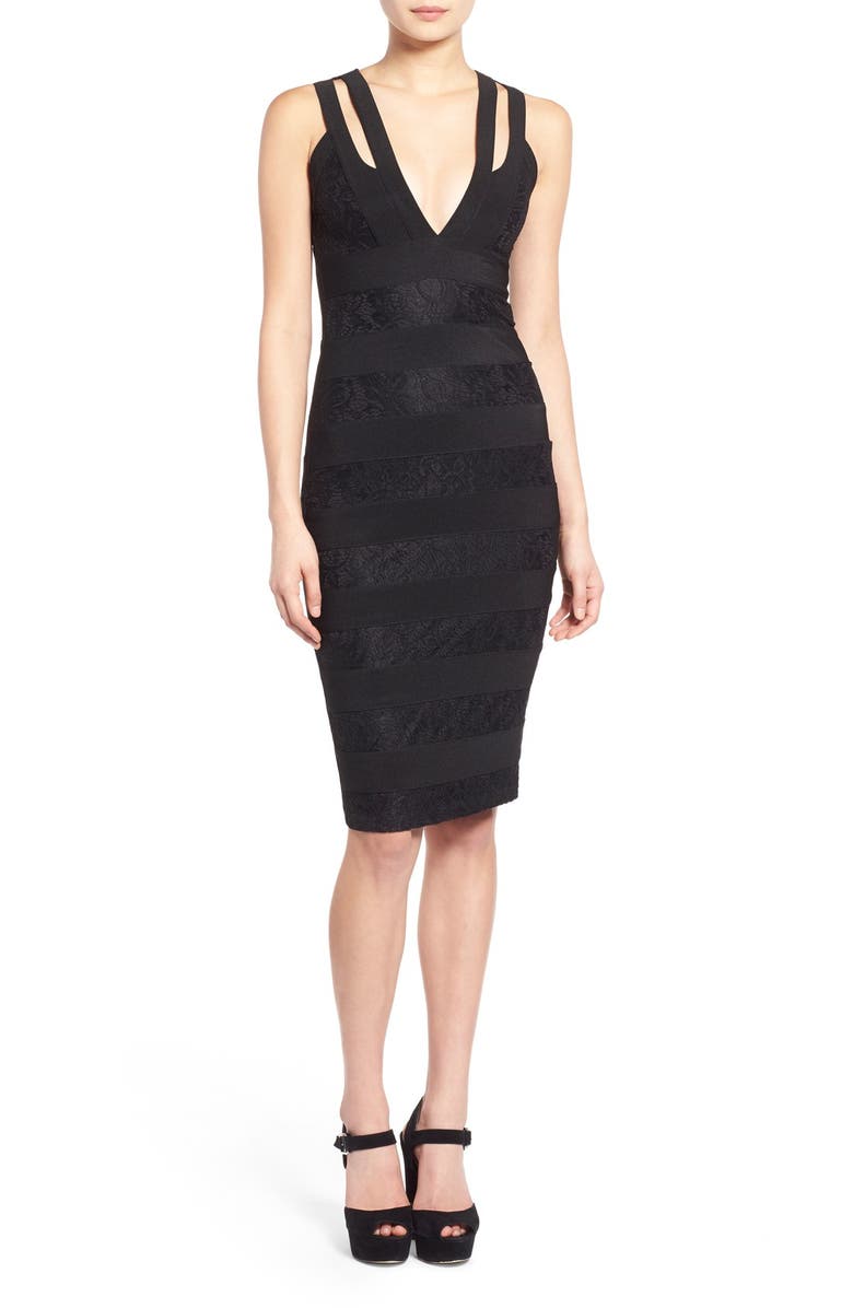 Missguided Lace Bandage Body-Con Dress | Nordstrom