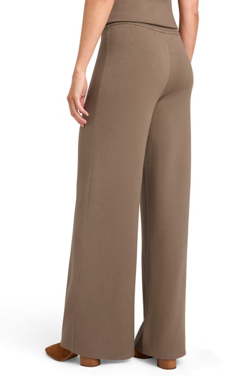 Shop Splendid X Cella Jane Wide Leg Sweater Pants In Toast