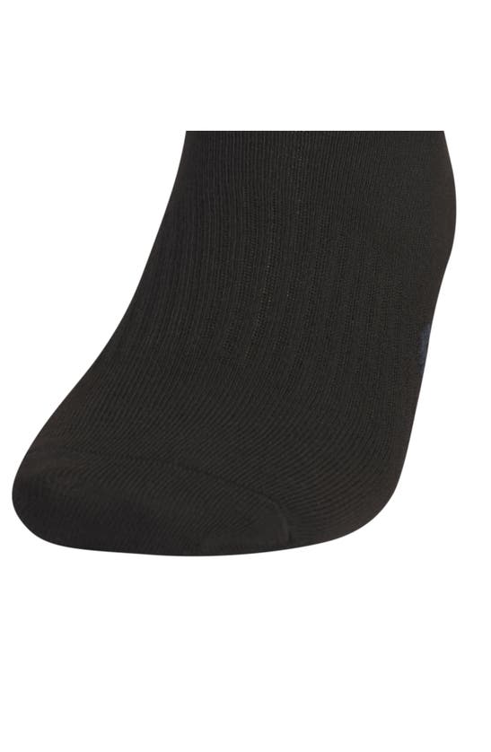 Adidas Originals 6-pack Cushioned Superlite No Show Socks In Black/ Night Grey