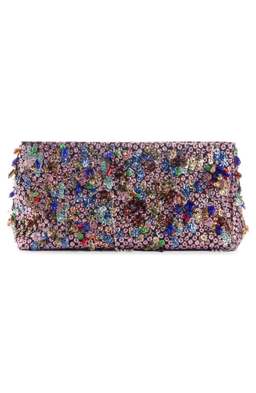 Shop Dries Van Noten Embellished Clutch In Pink 305