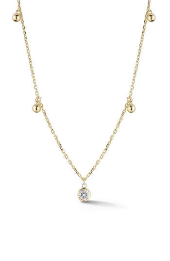 Glaze Jewelry Charm Collar Necklace In Gold
