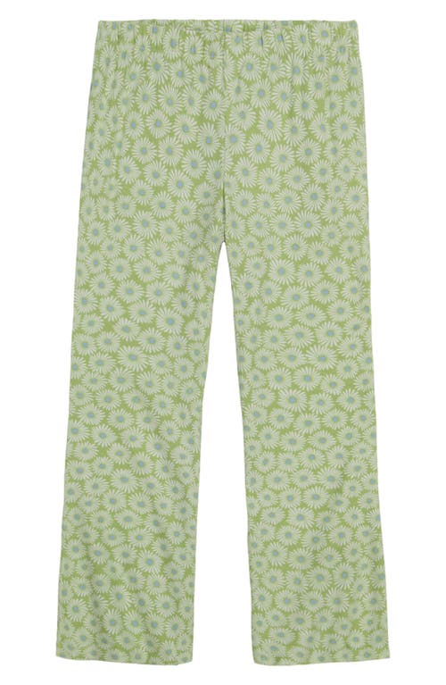 Shop Billabong Kids' Daisy Print Flare Leg Pants In Willow