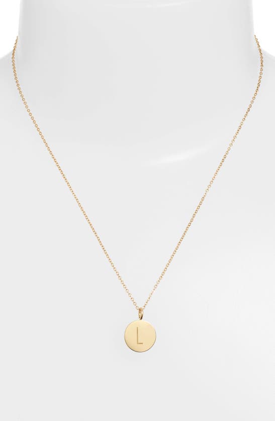 Shop Knotty Initial Charmy Necklace In Gold - L