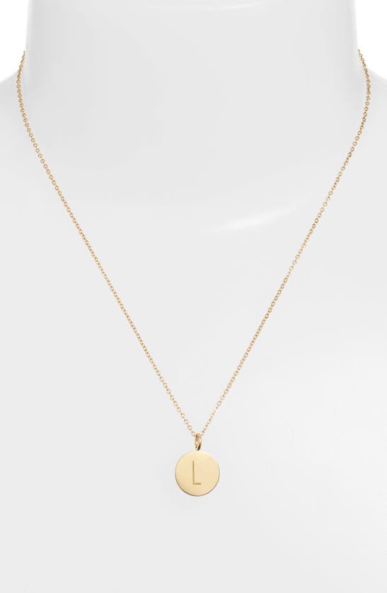 Knotty Initial Charmy Necklace In Gold - L