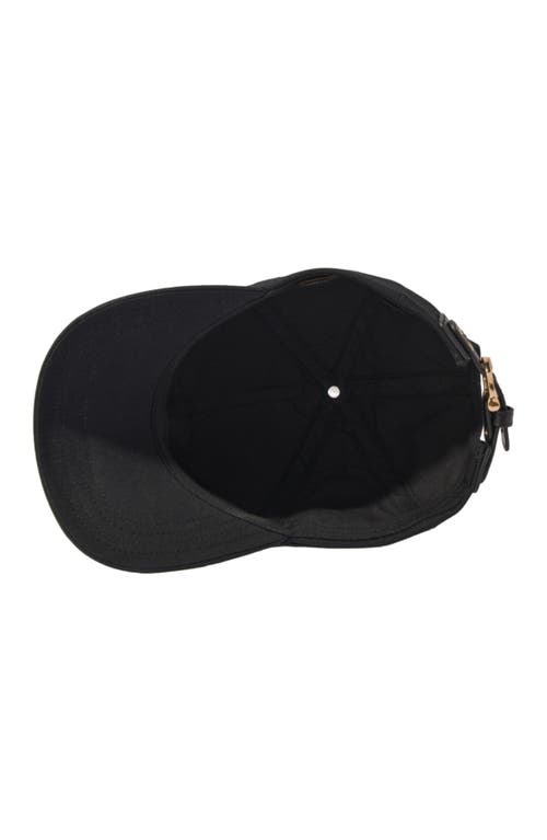 Maje Logo-embroidered Cotton Cap In Black