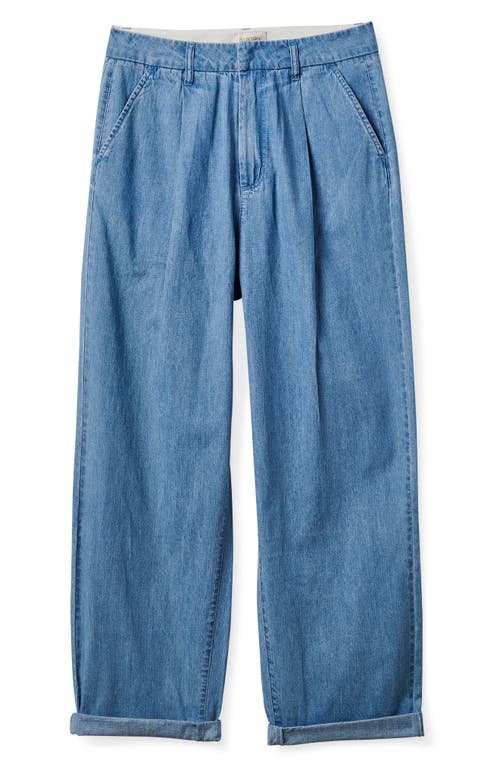 Brixton Victory Pleated Pants in Faded Indigo