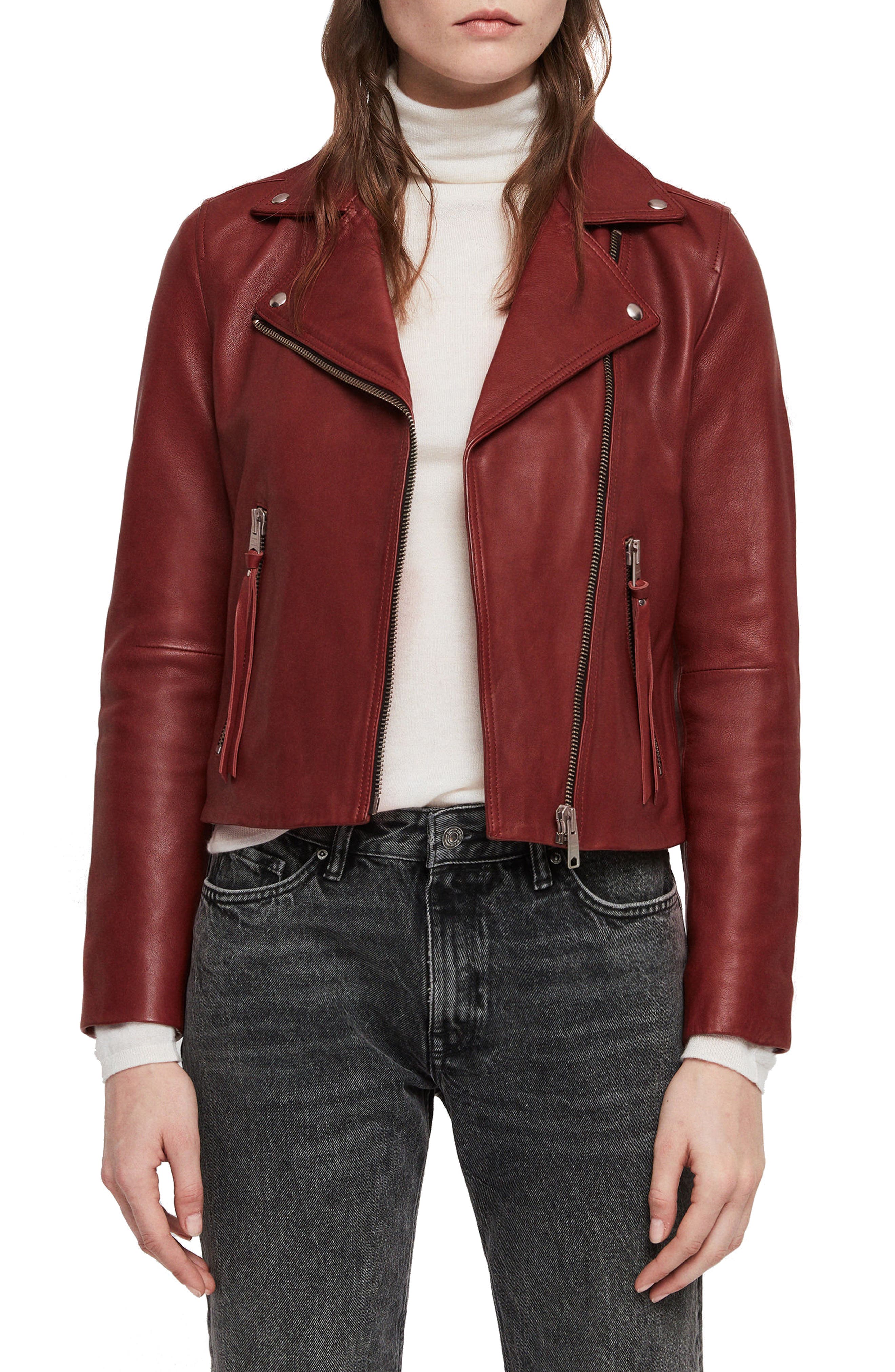 all saints leather jacket nordstrom