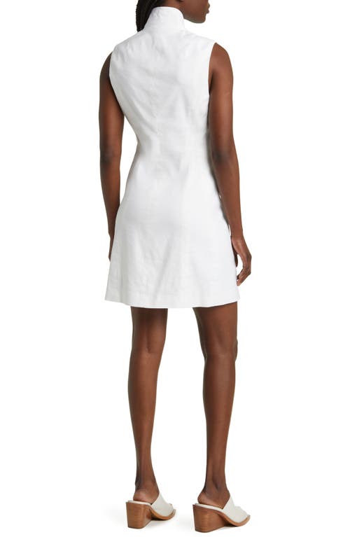 Rag & Bone Slade Linen-blend Coatdress In White