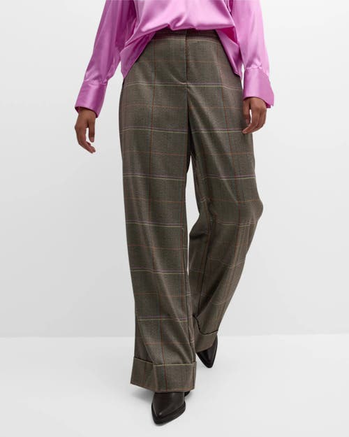 Gabriella Rossetti Bianca Herringbone Plaid Pant