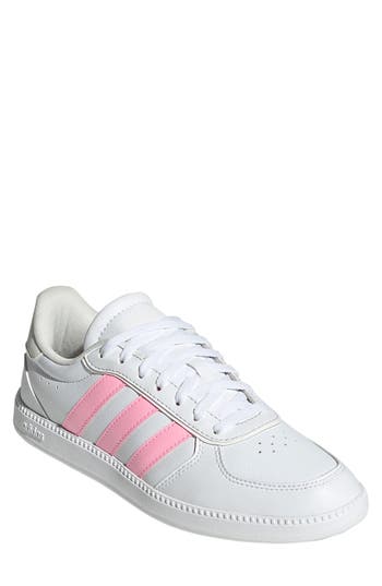 Adidas Originals Adidas Breaknet Sleek Sneaker In White/pink Spark/white