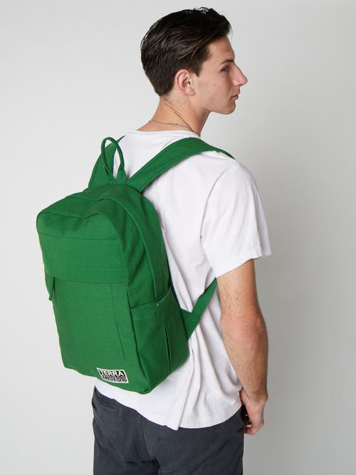 Shop Terra Thread Organic Cotton Backpack In Moss Green