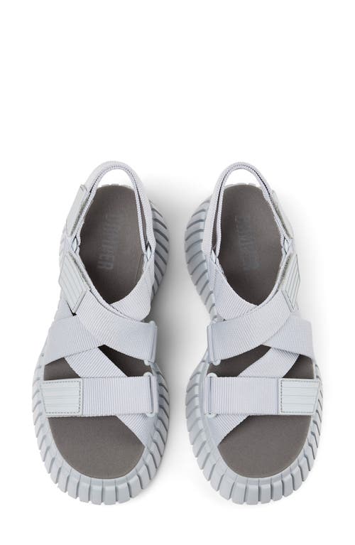 Shop Camper Bcn Sandal In Light Pastel Grey/grey