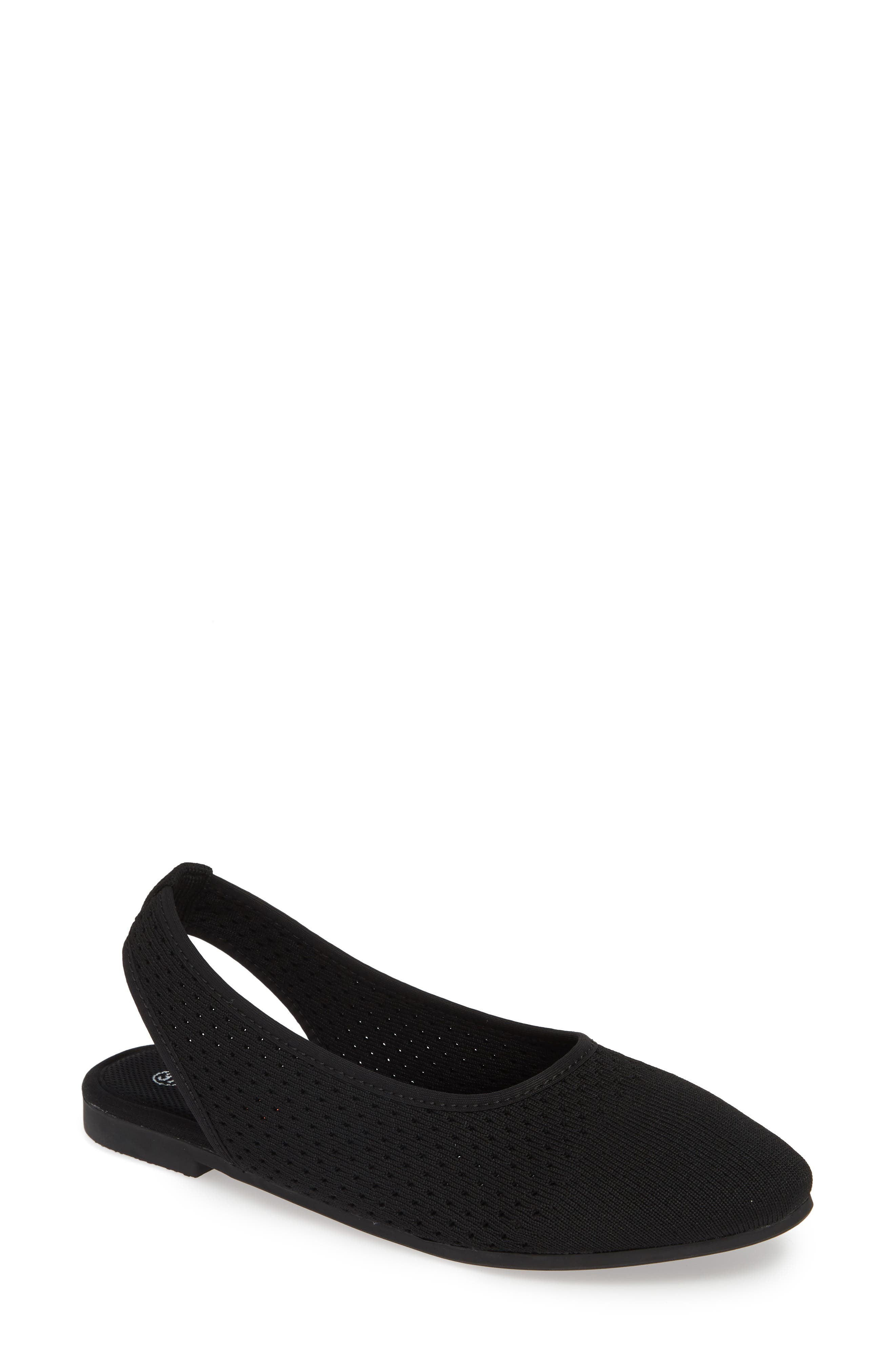 Bernie Mev. Alexa Slingback Flat, Black