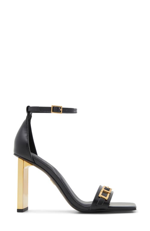 Ted Baker London Vida T-buckle Ankle Strap Sandal In Black