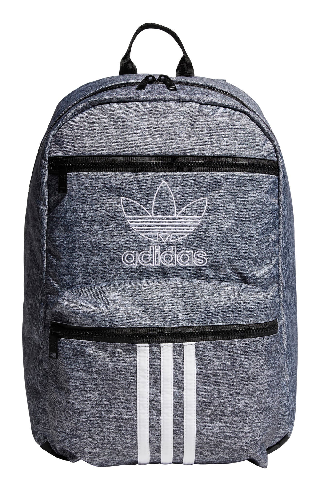 the brand with the 3 stripes backpack