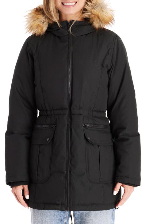 Modern Eternity Maternity Parka Coat 3 in 1 Technology Black at   Women's Clothing store