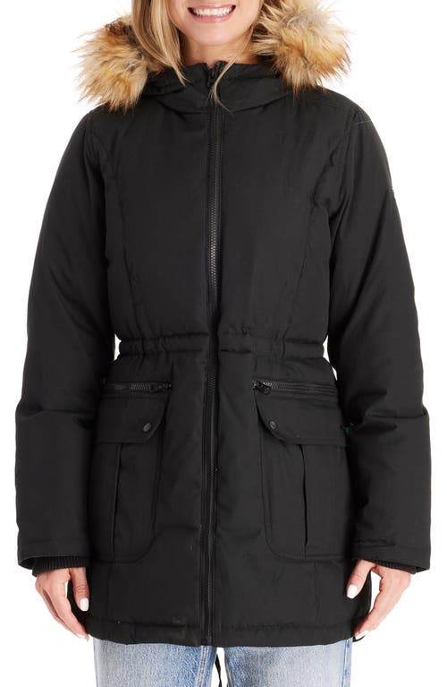 Convertible Down 3-in-1 Maternity Jacket in Black