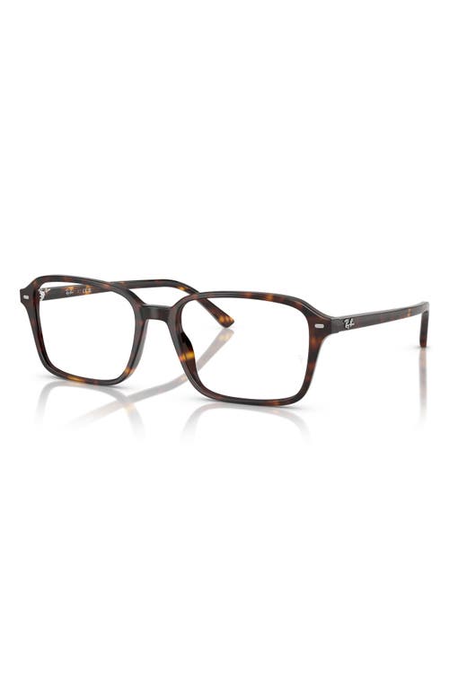 Ray Ban Ray-ban 56mm Square Optical Glasses In Havana