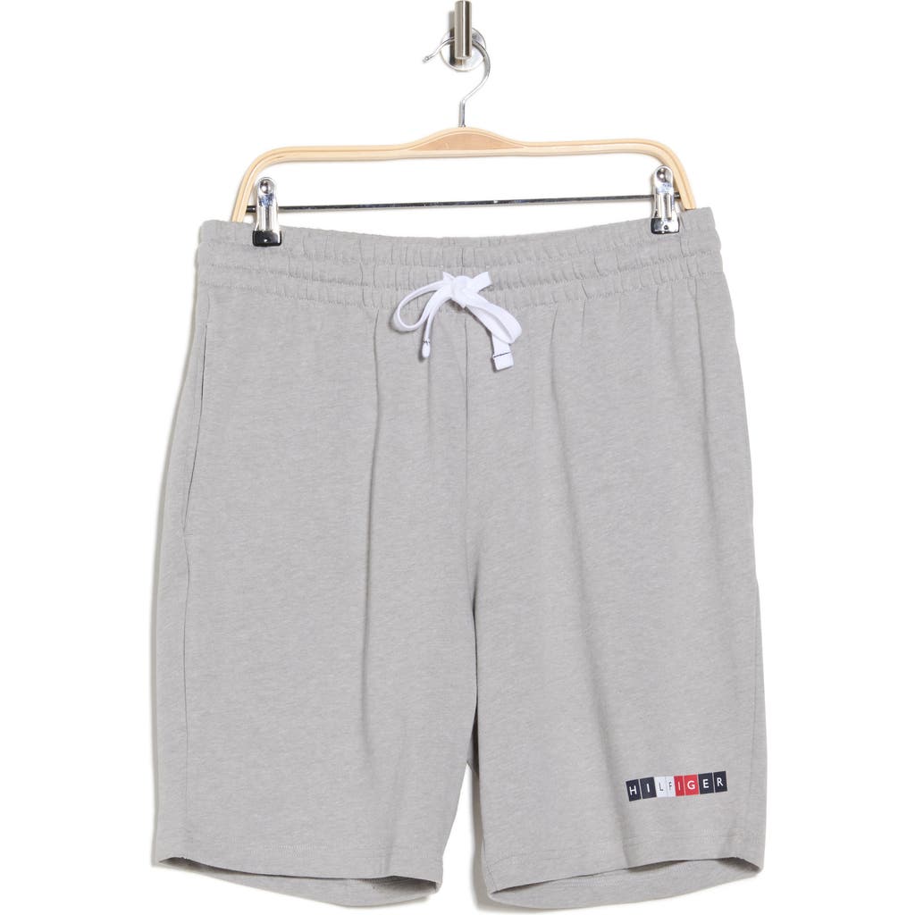 Tommy Hilfiger Drawstring Pajama Shorts In Grey Heather