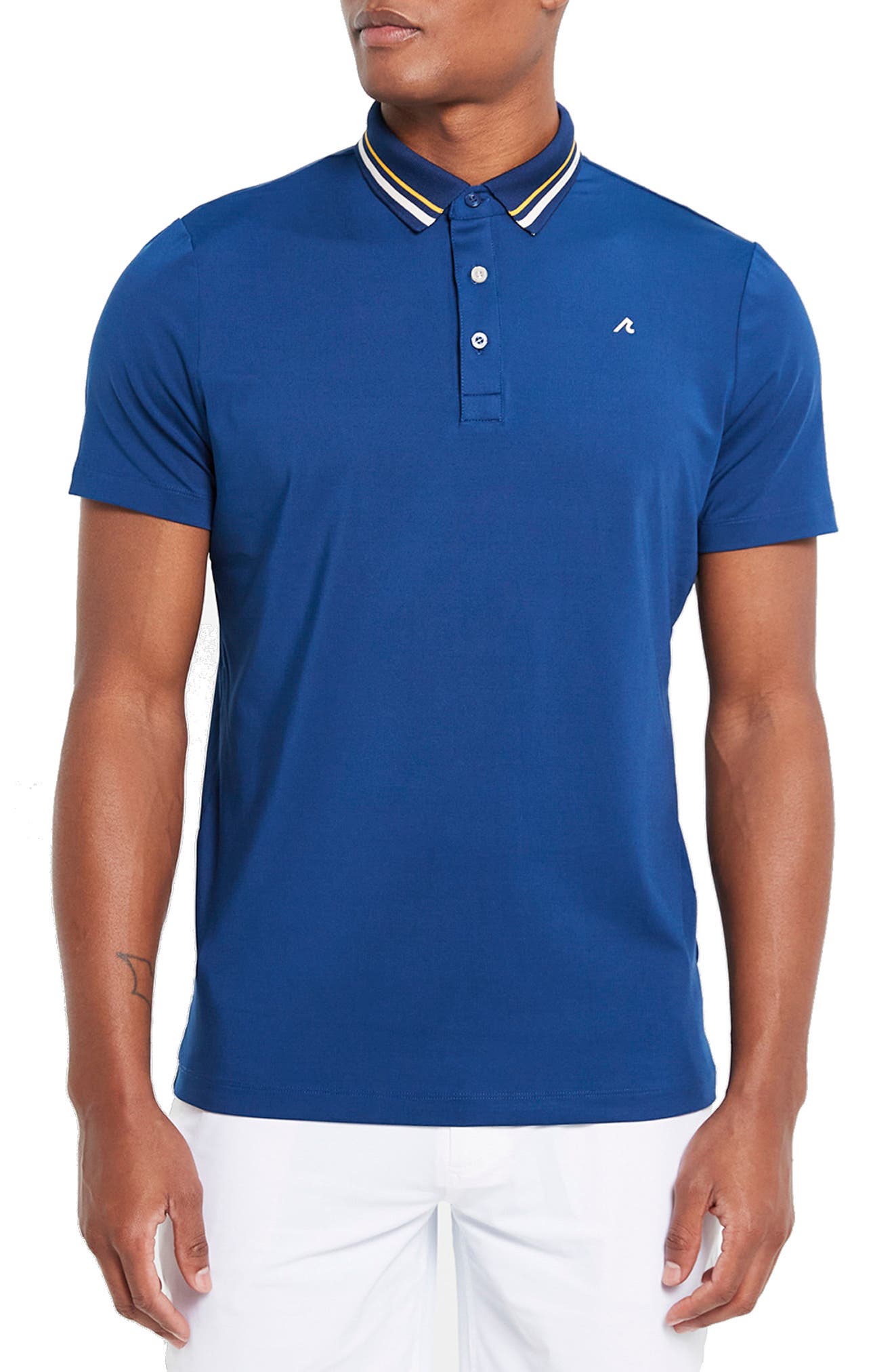 oxford tipped polo shirt