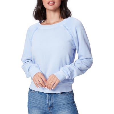 Paige Daytona Braid Trim Sweatshirt, Blue