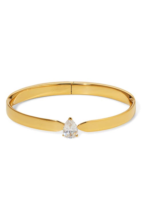 Shop Nadri Farrah Cubic Zirconia Hinge Bracelet In Gold