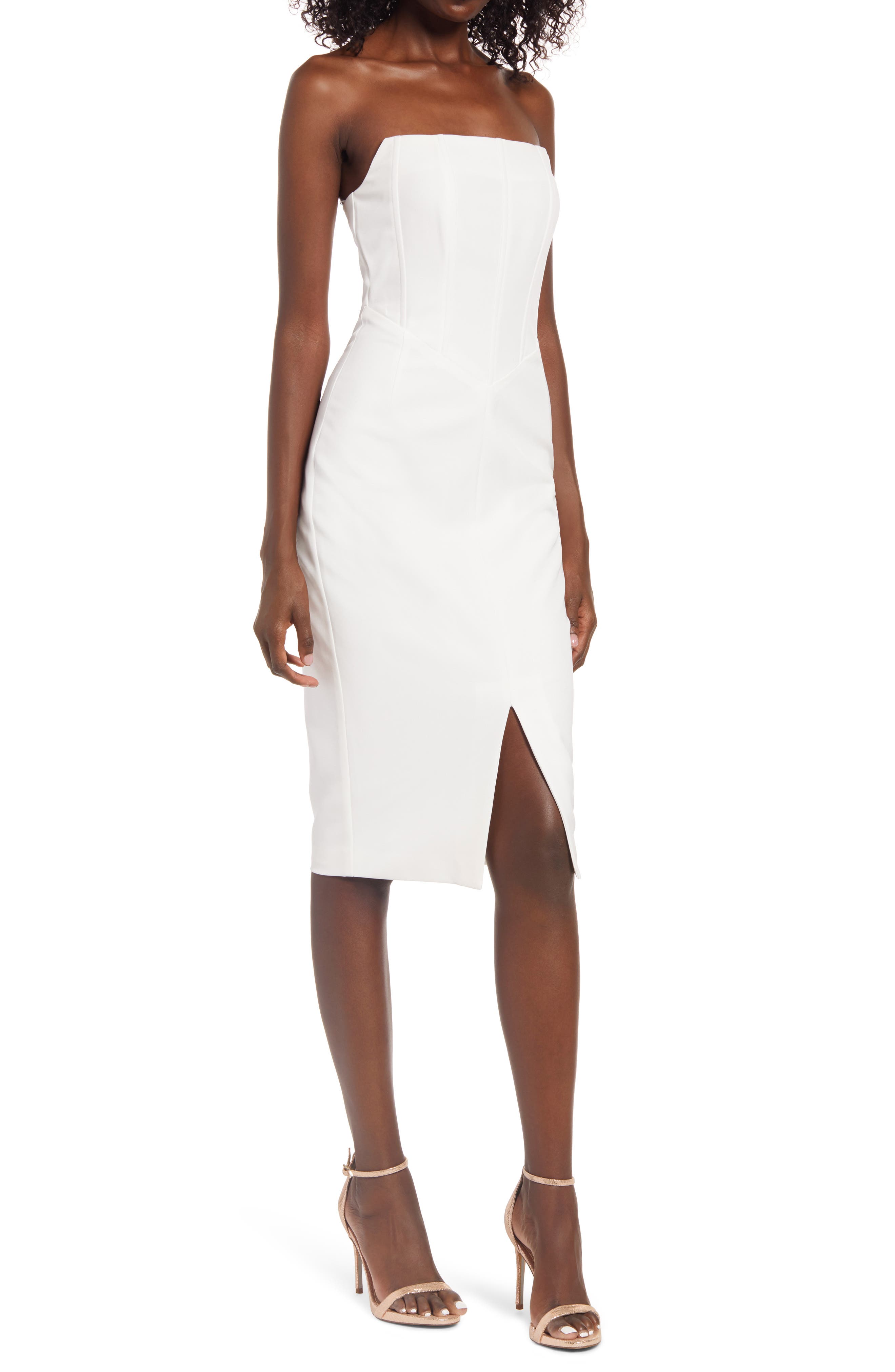 bustier strapless dress