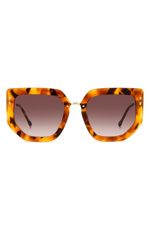 Isabel Marant 55mm Gradient Cat Eye Sunglasses in Havana Gold/Brown Gradient at Nordstrom