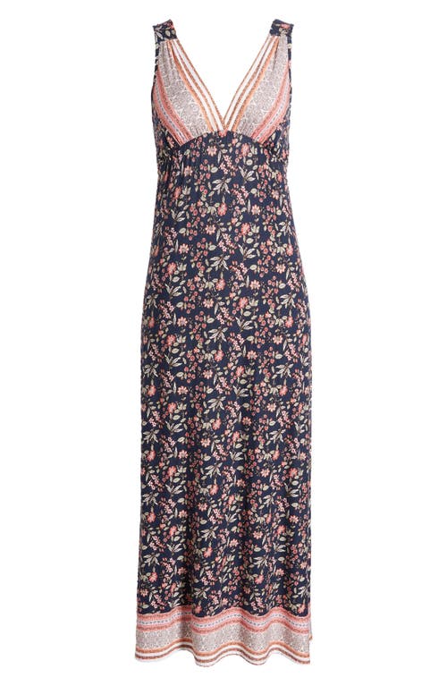 LOVEAPPELLA LOVEAPPELLA EMPIRE WAIST JERSEY MAXI DRESS 