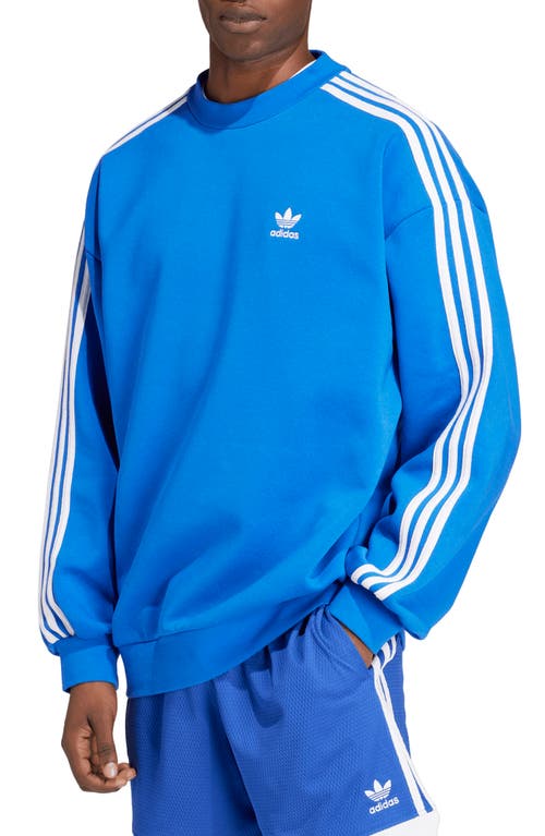 Shop Adidas Originals Adicolor Oversize Crewneck Sweatshirt In Blue