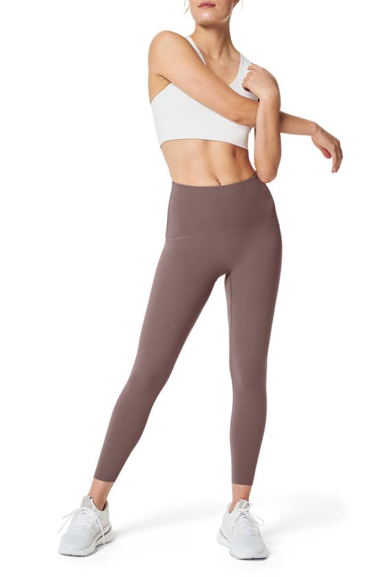 Shop Spanx Booty Boost Active High Waist 7/8 Leggings In Smoke