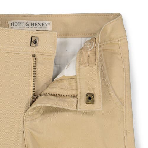 Shop Hope & Henry Baby Boys' Organic Skinny Stretch Chino, Infant In Skinny Stretch Khaki