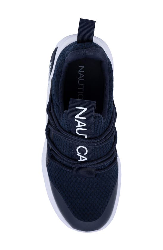 Shop Nautica Kids' Flex Knit Sneaker In Navy