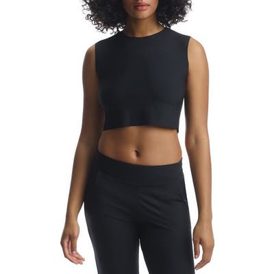 Commando Butter Crop Muscle Tee, Black