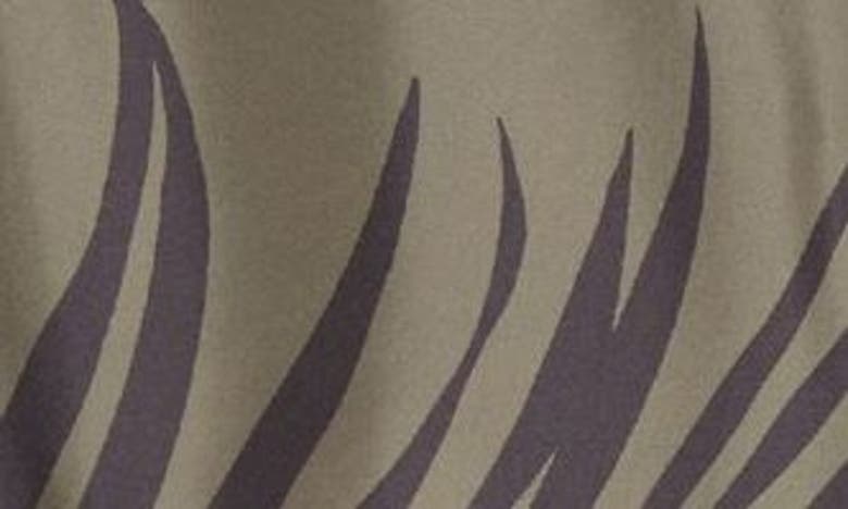 Moncler Palm Tree-print Swim Shorts In Olive Print